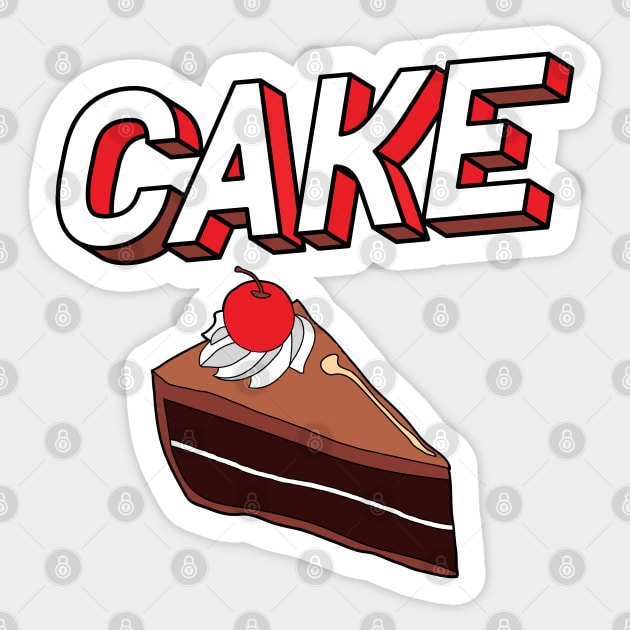 Cake Sticker by Cup Of Joe, Inc.